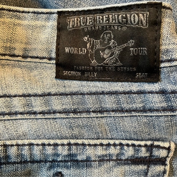 TRUE RELIGION Low Rise Bootcut Sz 26 Black Label Made In USA - Picture 4 of 9